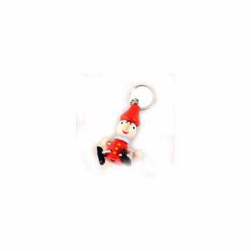 italien niedlich puppe schlüsselbund umweltfreundliche holz pinocchio keychain